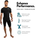 Men'S Compression Shirt - Athletic Base Layer for Workouts Running Dry Fit Athletic Training